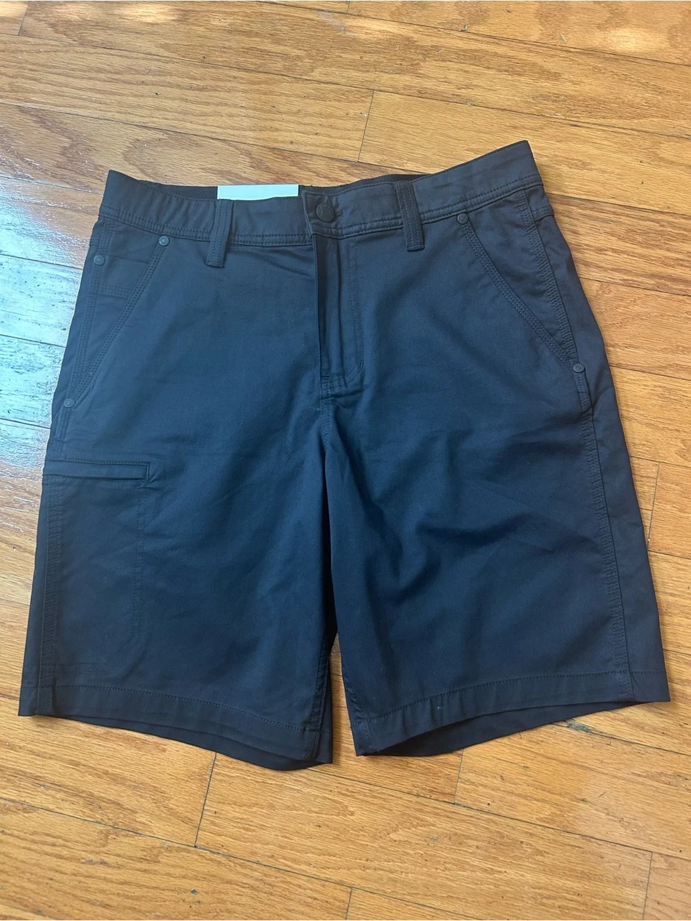 NWT Wrangler Men's Black Performance Utility Shorts size 30